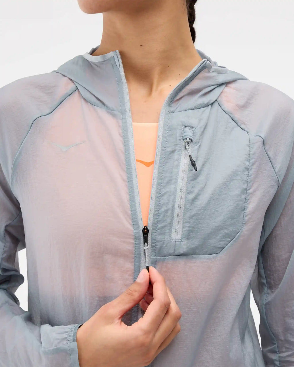 Skyflow Jacket:Neon Cantaloupe:XS