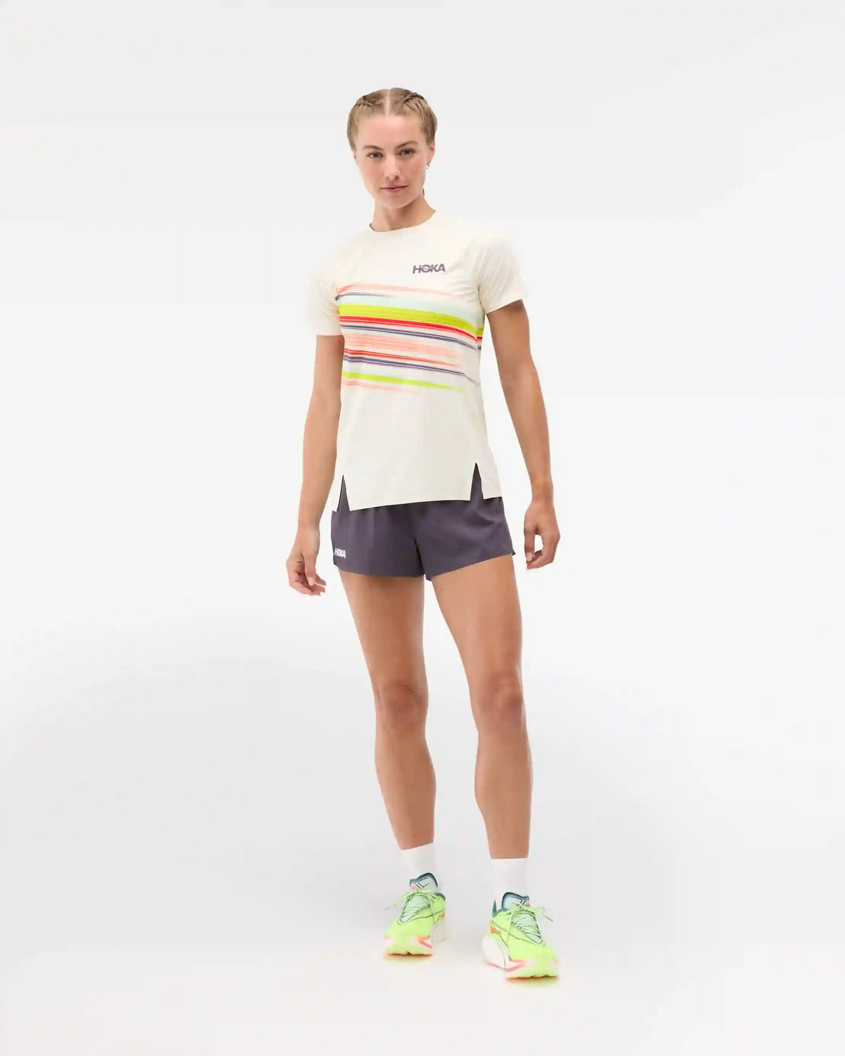Race Day Short Sleeve:Alabaster Flare:XS
