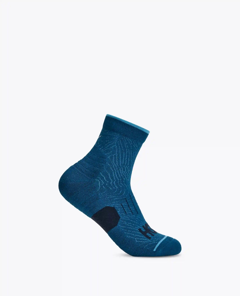 Quarter Run Sock:Night Glow Blue:S
