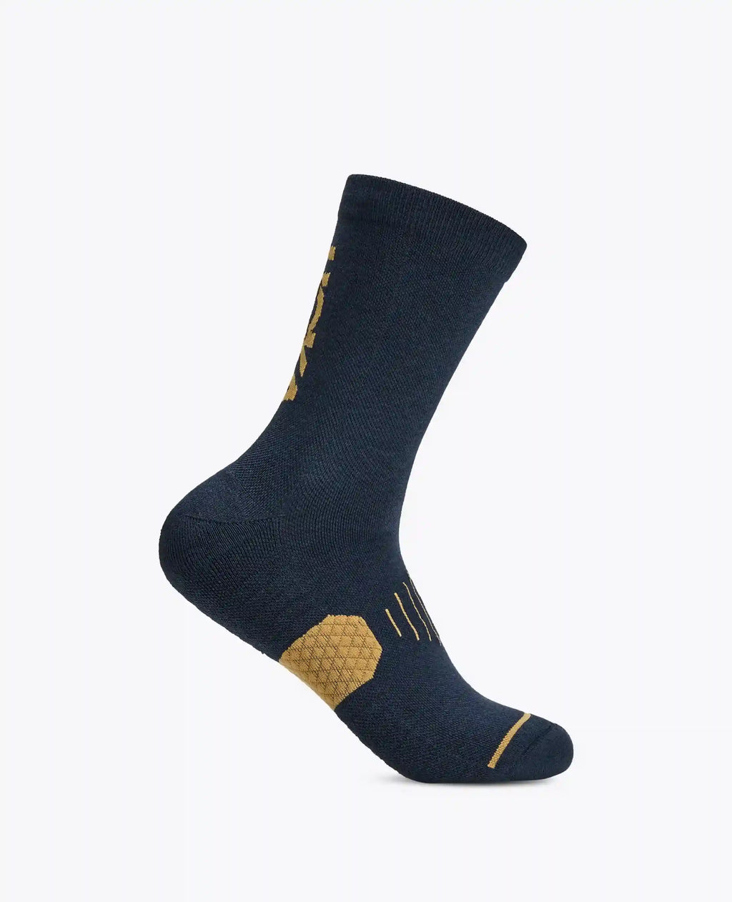 Gpx Crew Run Sock:Varsity Navy / Gold:S