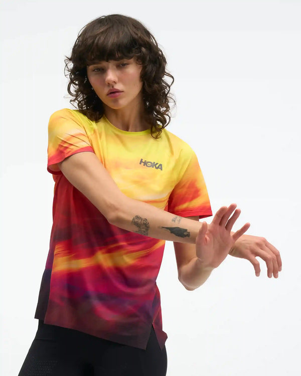 Race Day Short Sleeve:Alabaster Flare:XS