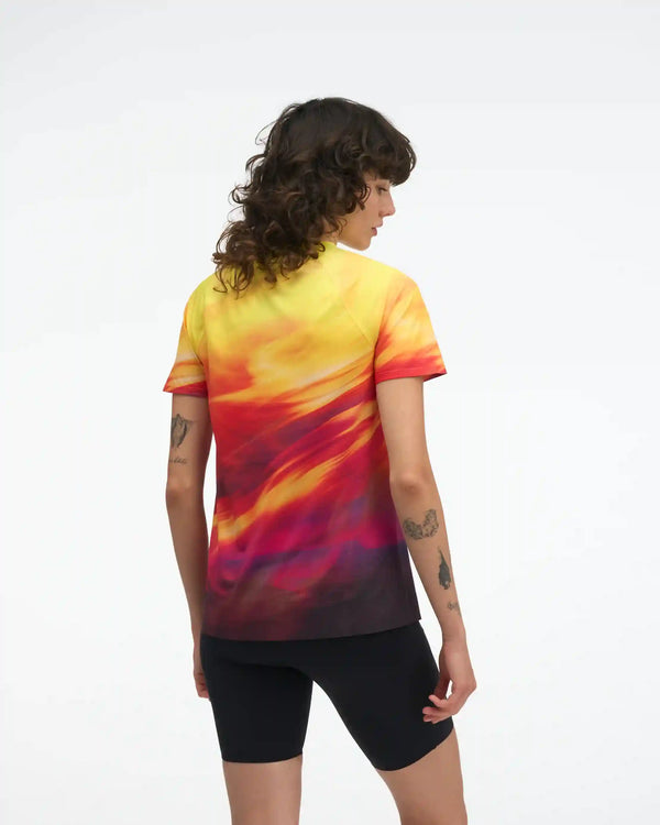 Race Day Short Sleeve:Alabaster Flare:XS