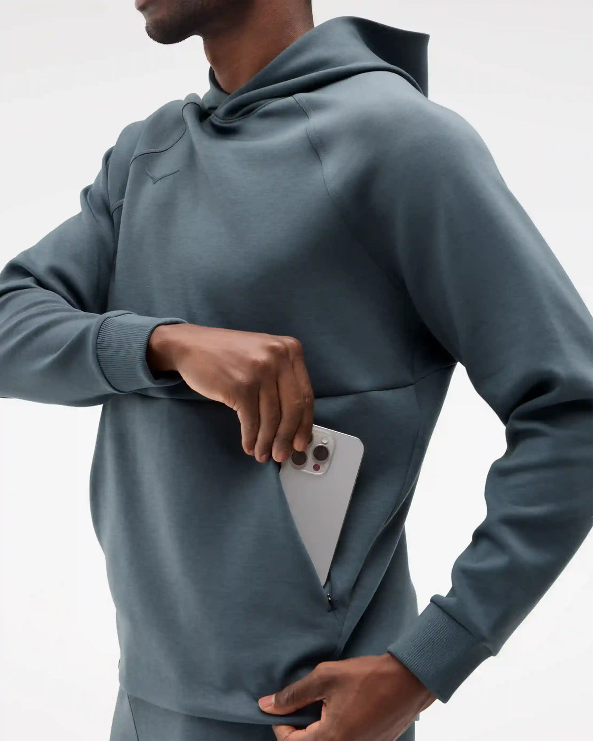 Essential Recovery Hoodie:Washed Blue:XS