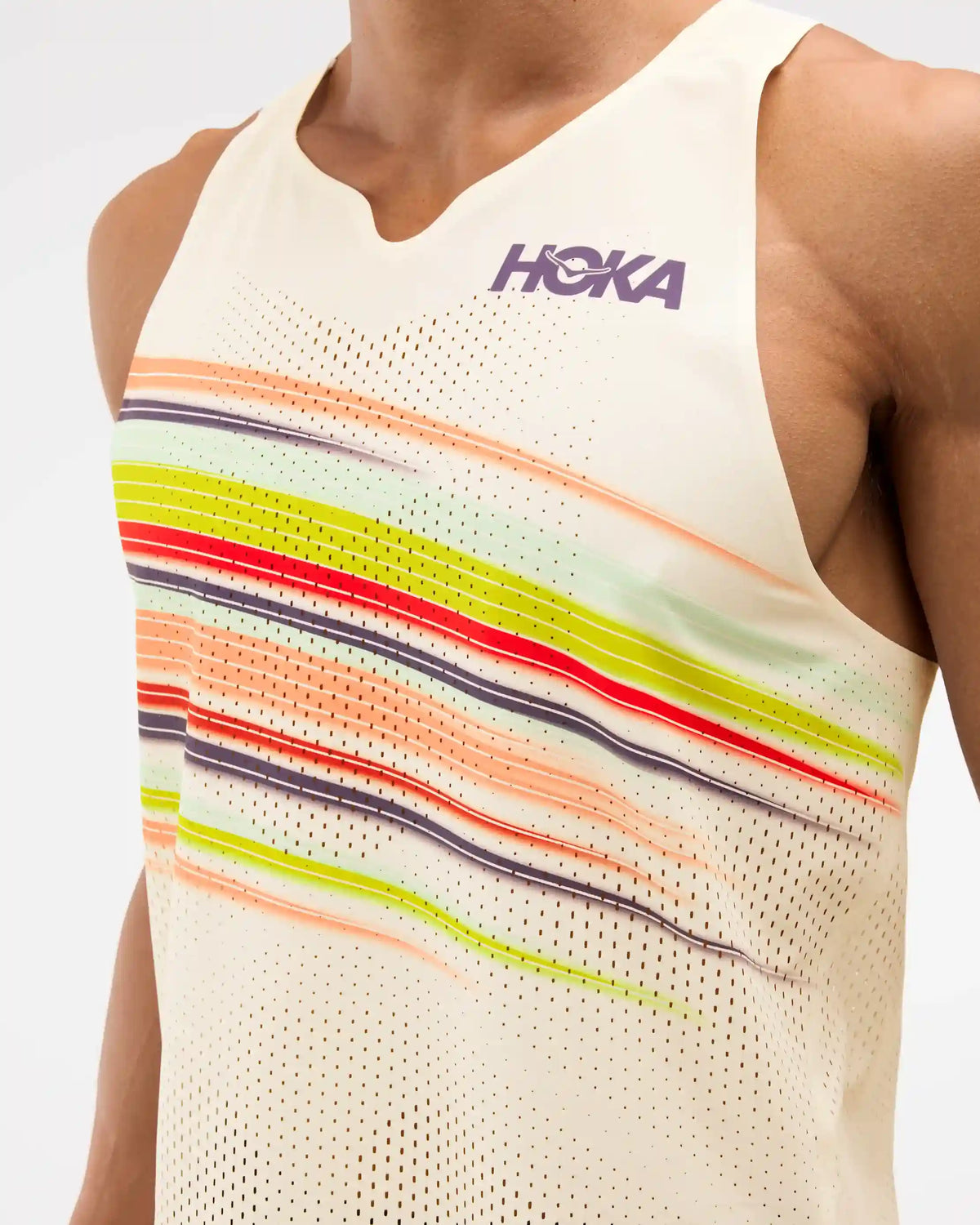 Race Day Singlet:Alabaster Flare:XS