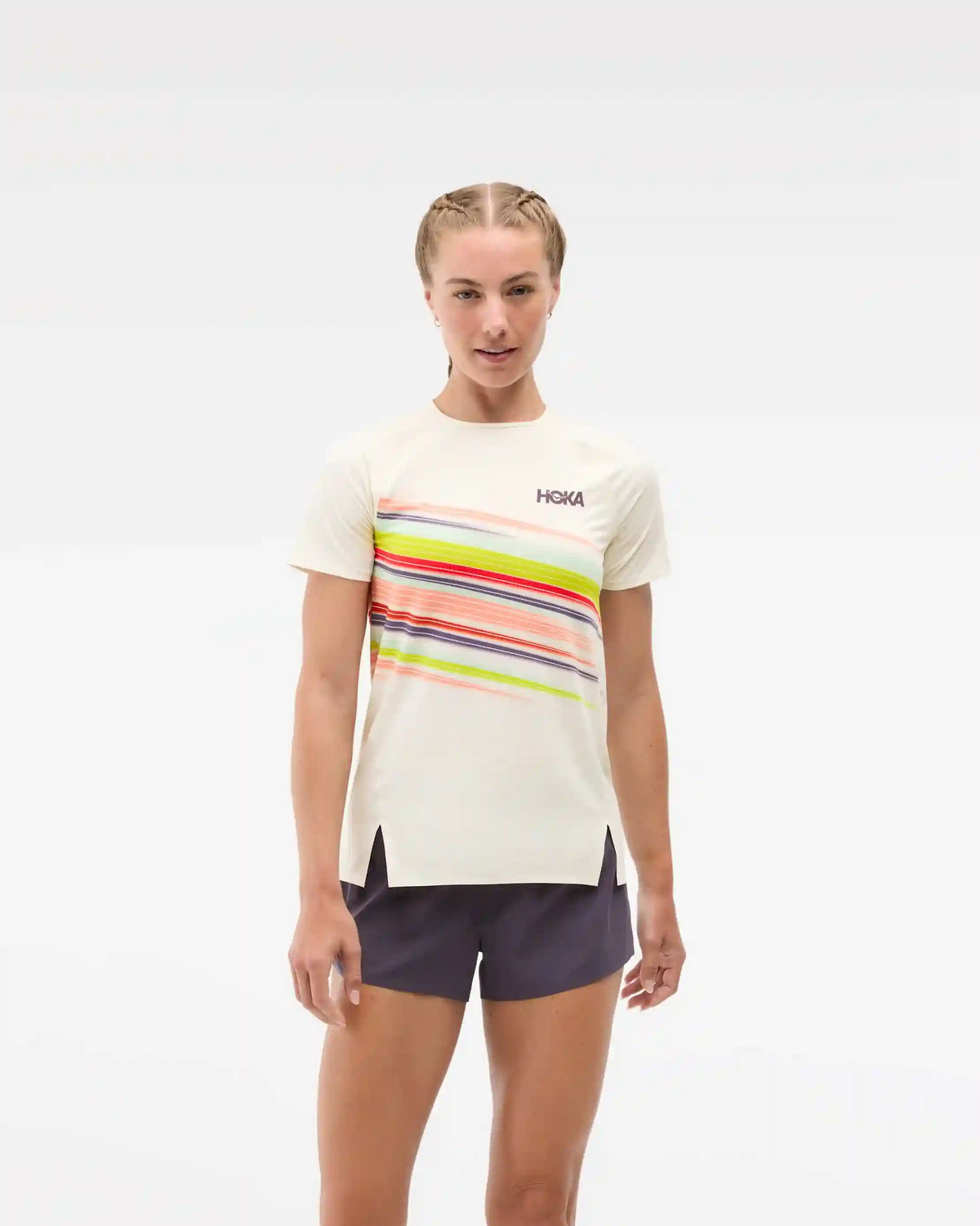Race Day Short Sleeve:Alabaster Flare:XS
