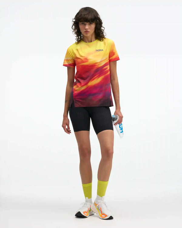 Race Day Short Sleeve:Alabaster Flare:XS