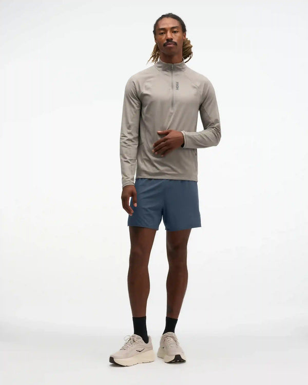 SkyForm Half Zip:Pebble Grey Htr:XS