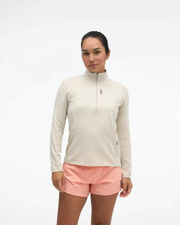 SkyForm Half Zip:Black Htr:XS