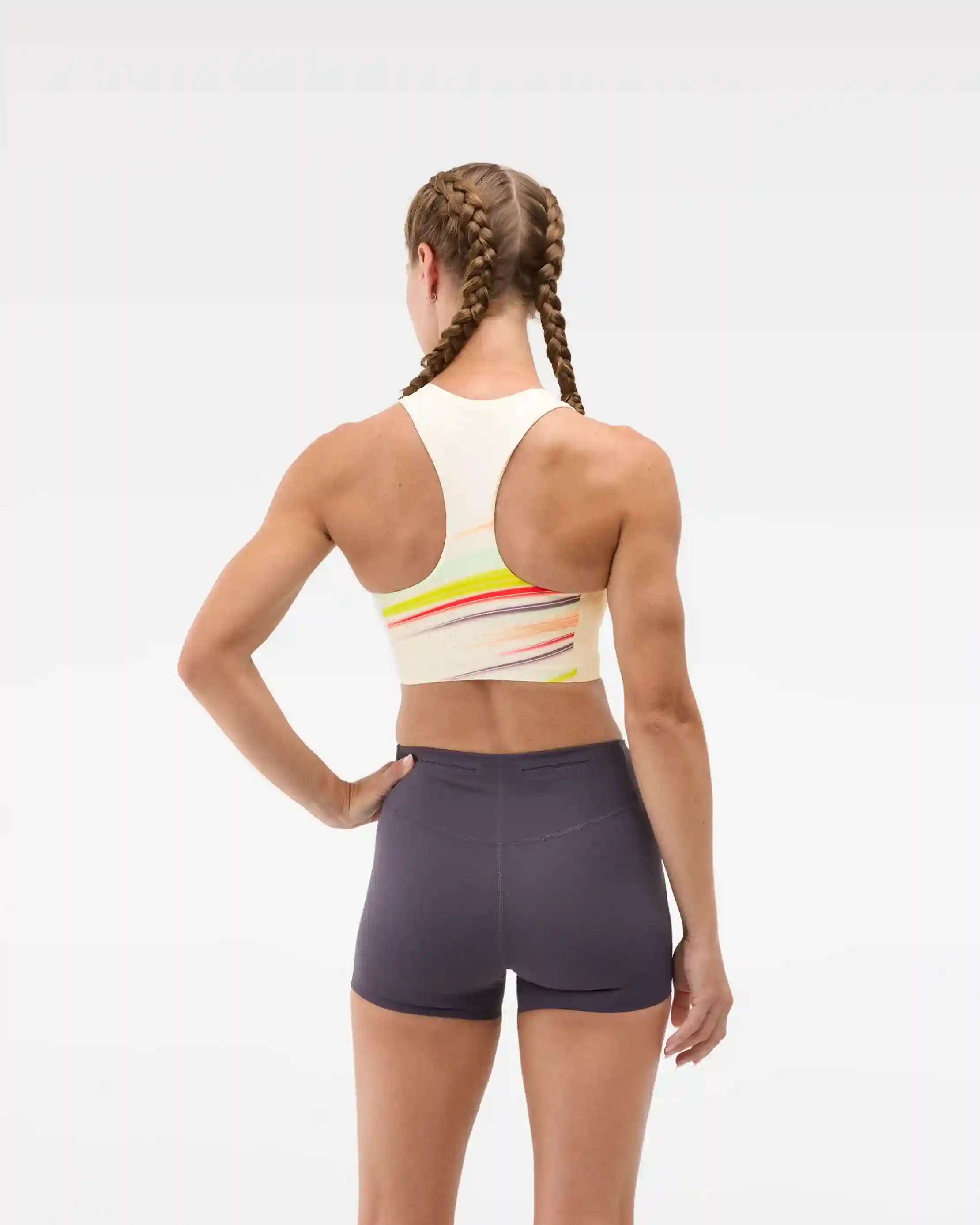 Race Day Crop Bra:Alabaster Flare:XS Secondary image