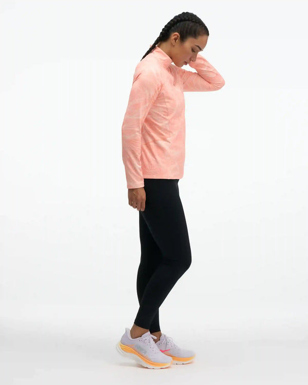SkyForm Half Zip:Black Htr:XS