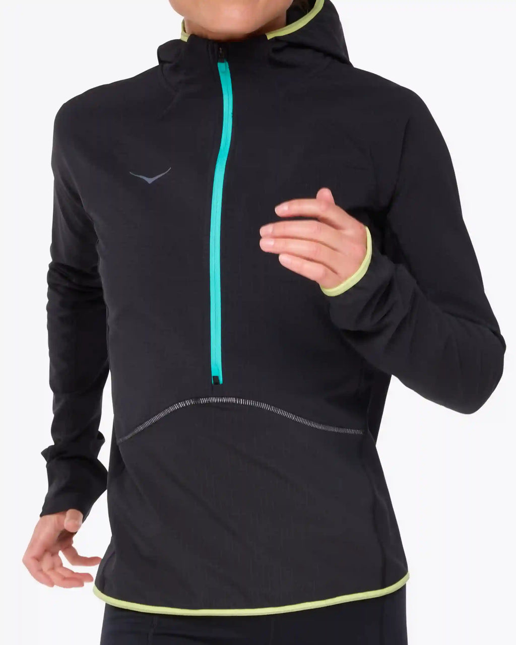 SkyGlow Half-Zip:Black:XS