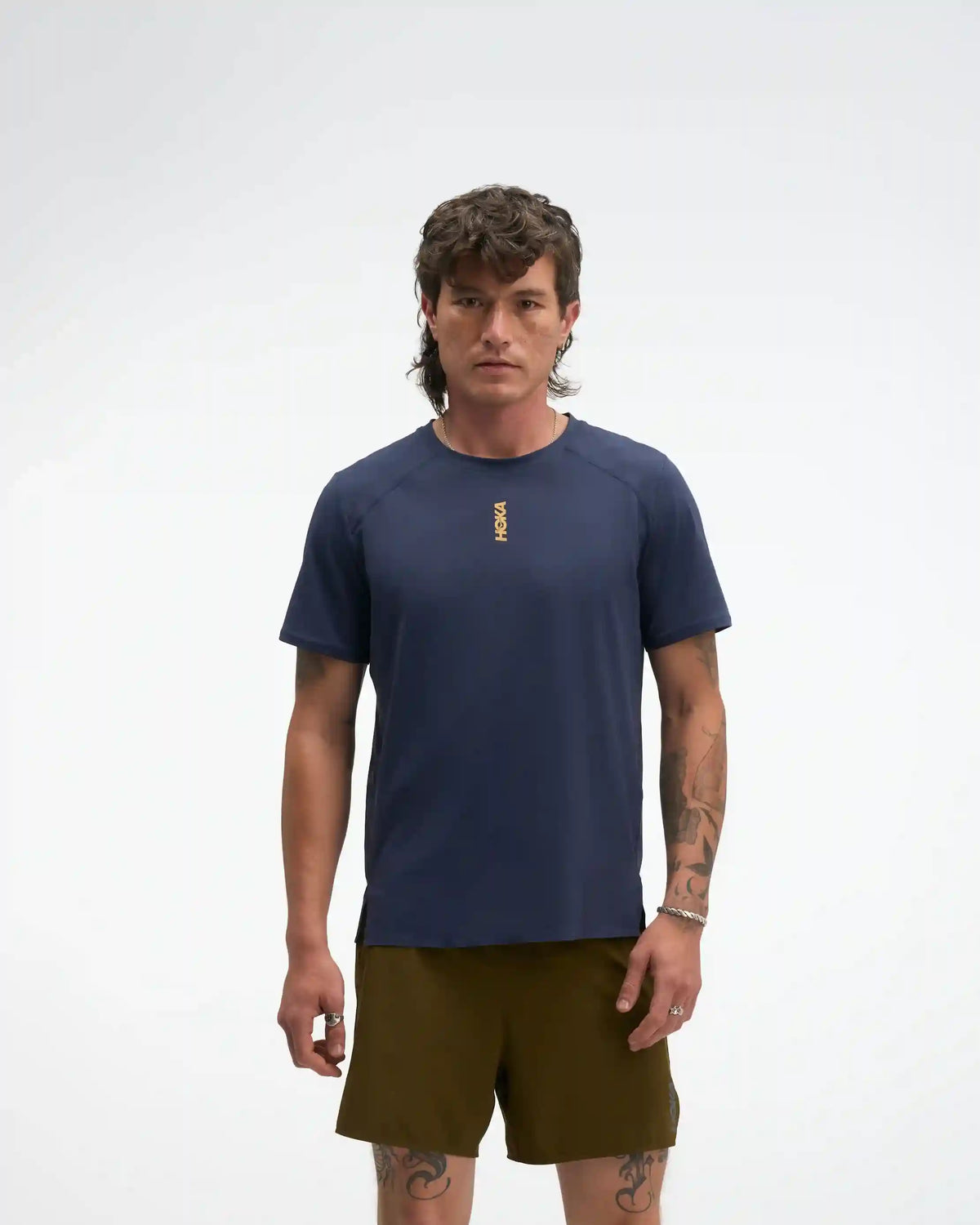 EveryRun Short Sleeve:Varsity Navy / Gold:XS Main image