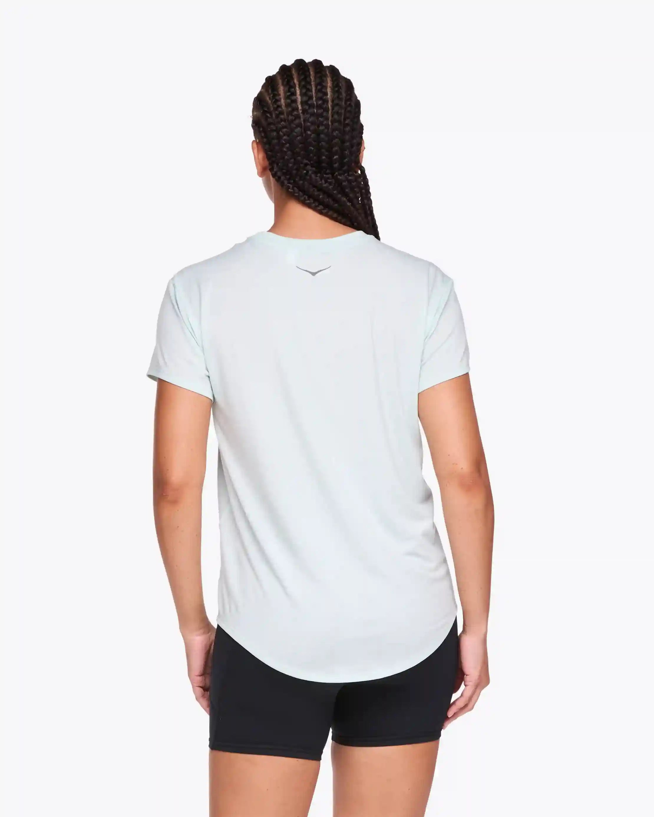 Hoka Essential Tee:Aqua Breeze Htr:XS Secondary image