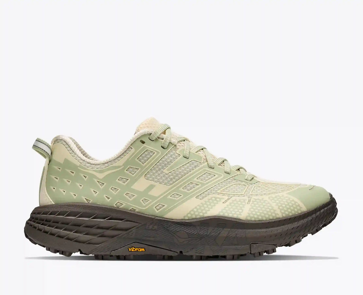 Stealth/Tech Speedgoat 2:Morning Dew / Cliff Grey:M4/W5