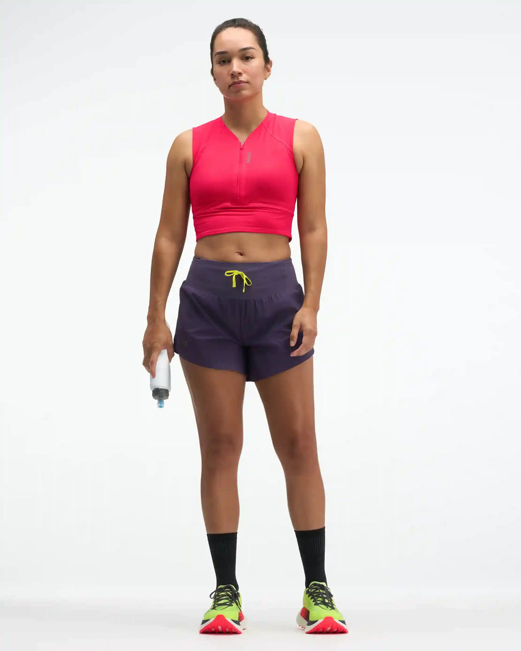 SkyBreeze Crop Tank:Hoka Citrus:XS