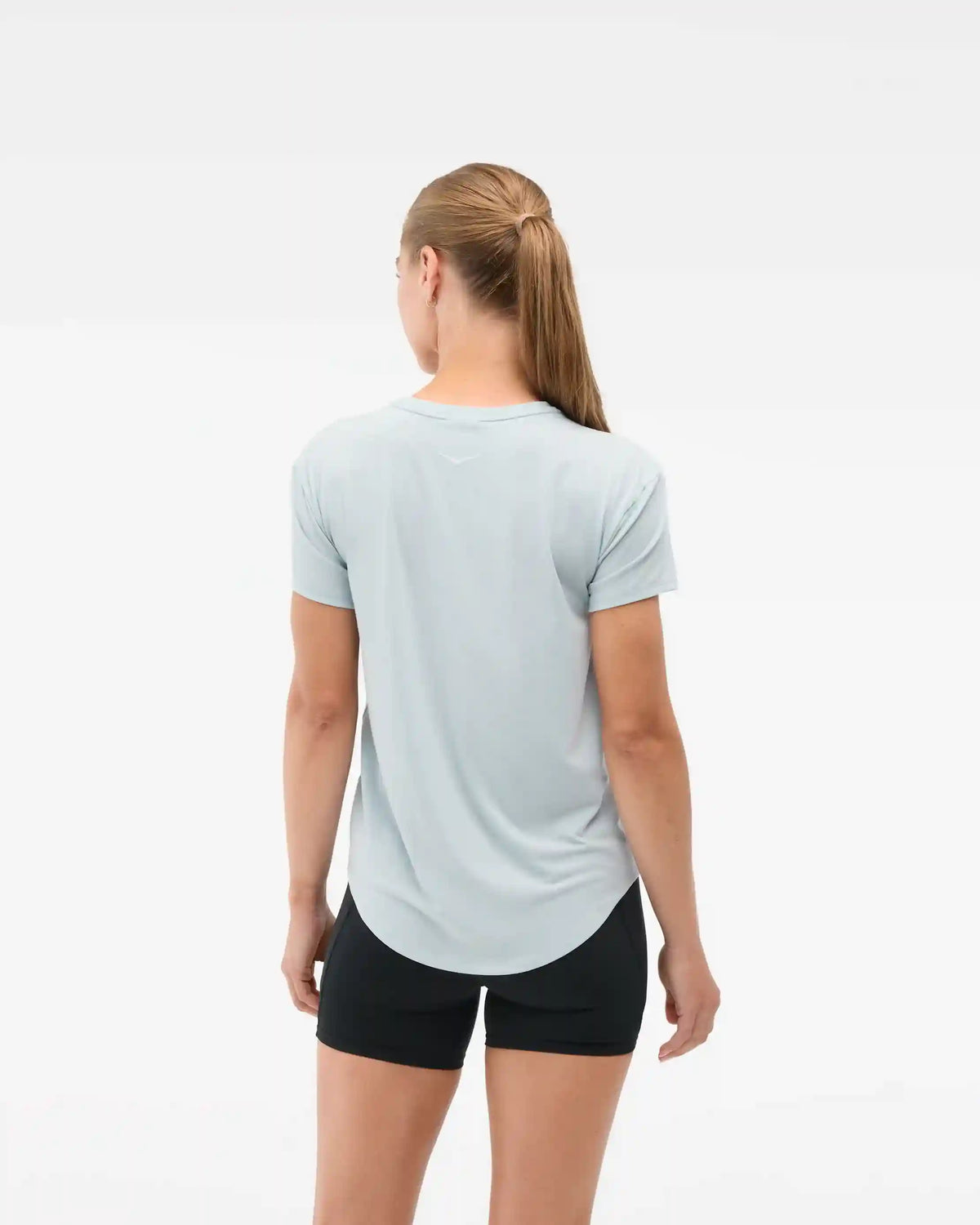 Hoka Essential Tee:Aqua Breeze Htr:XS