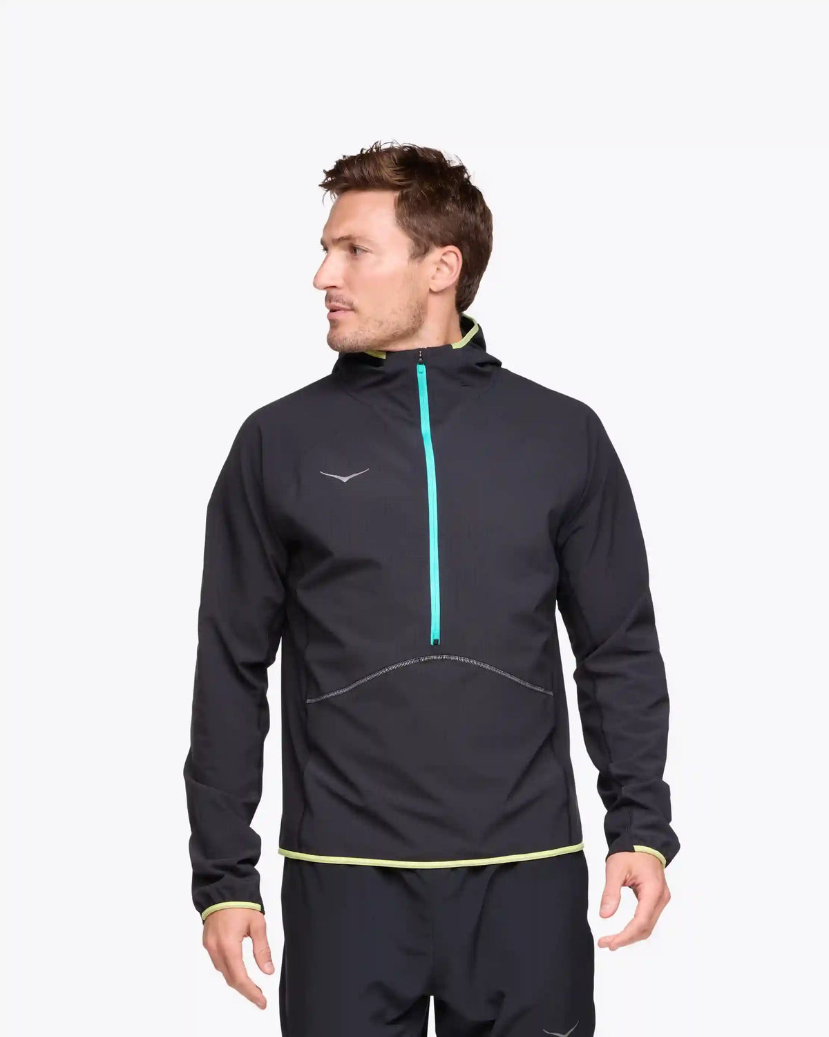 SkyGlow Half-Zip:Black:XS